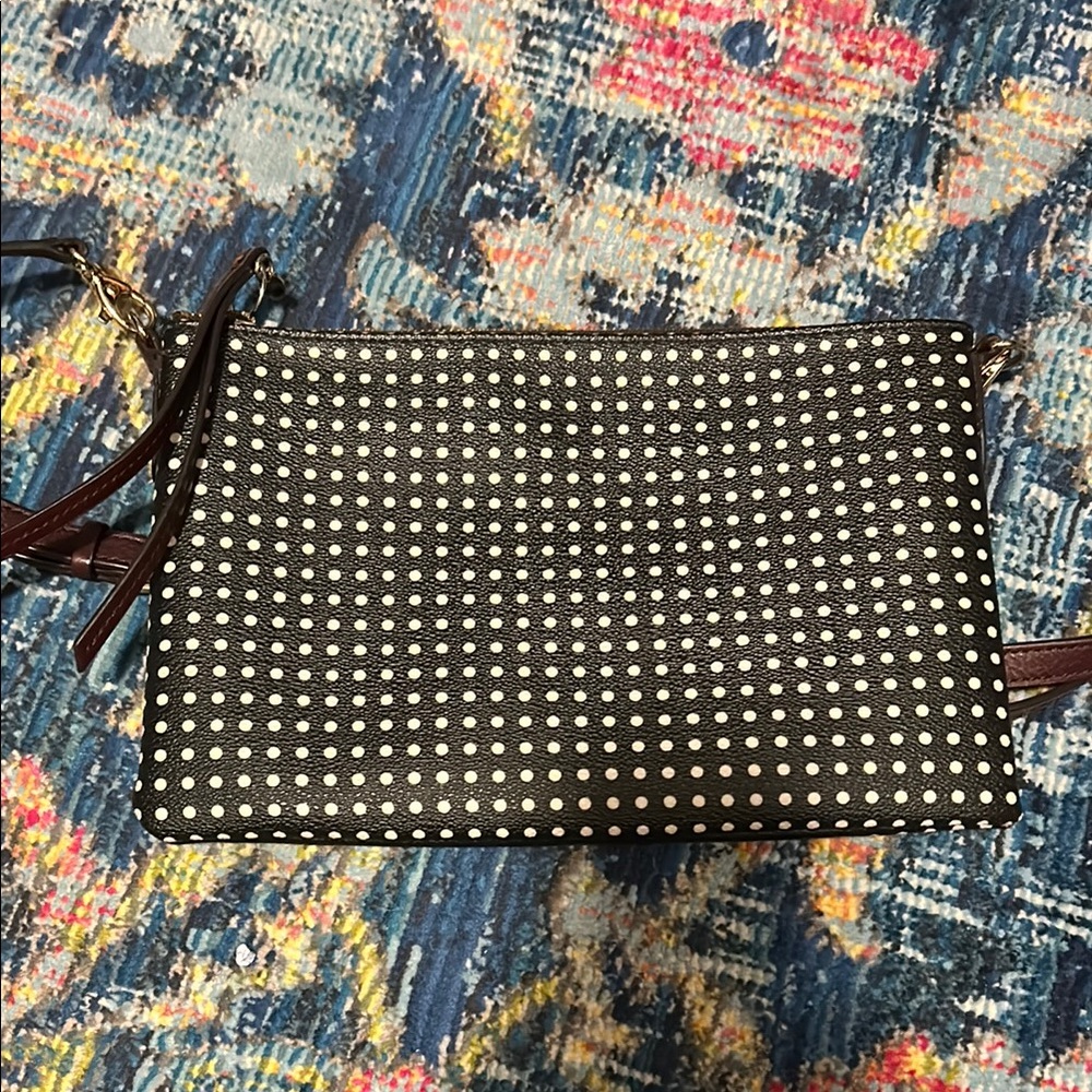 Polka Dot Crossbody Bag-Fossil